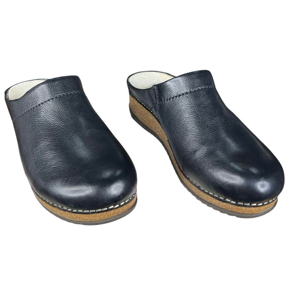 Dansko Women’s Mariela Black Leather Clog Size 38 US 7.5/8 - Picture 5 of 11